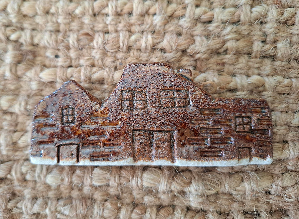 Thumbnail: Glazed ceramic mini village
