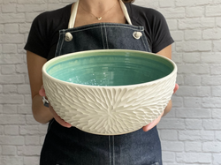 aqua starburst bowl