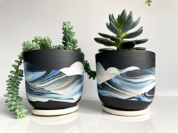 marbled planters