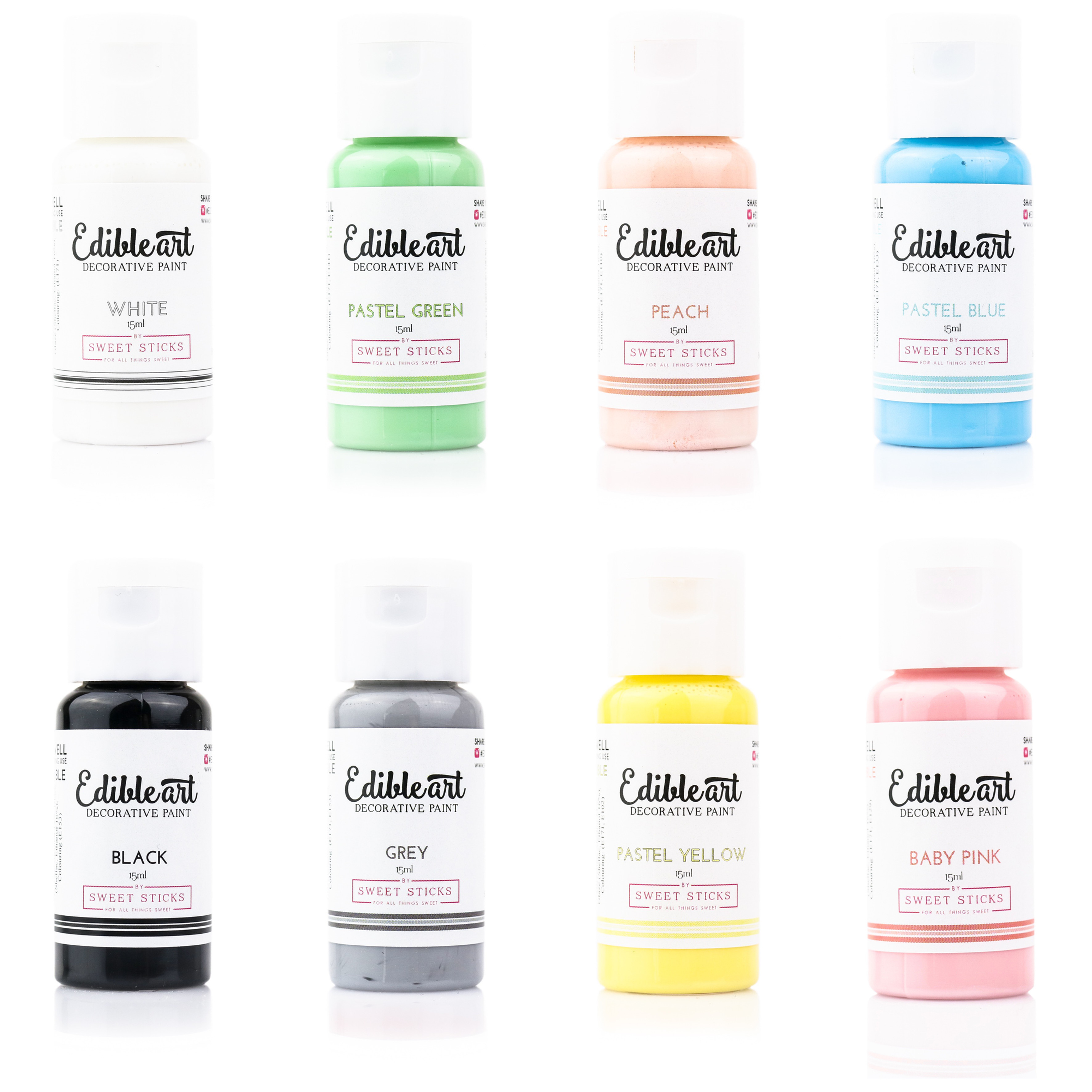 Sweet Sticks Edible Paint Pastel 8-pack