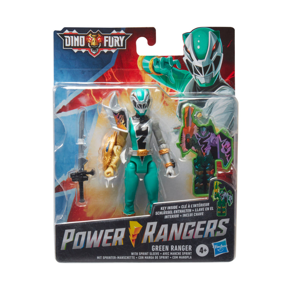 Power Rangers Dino Fury Green Ranger with Sprint Sleeve
