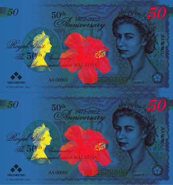 Queen Elizabeth II Test Note