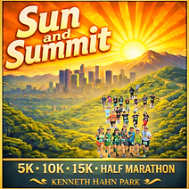Kenneth Hahn Los Angeles 5k 10k 15k Half Marathon August 9 ABWR