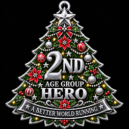 Reindeer Run holiday age group award medal – Long Beach, December 20, 2026
