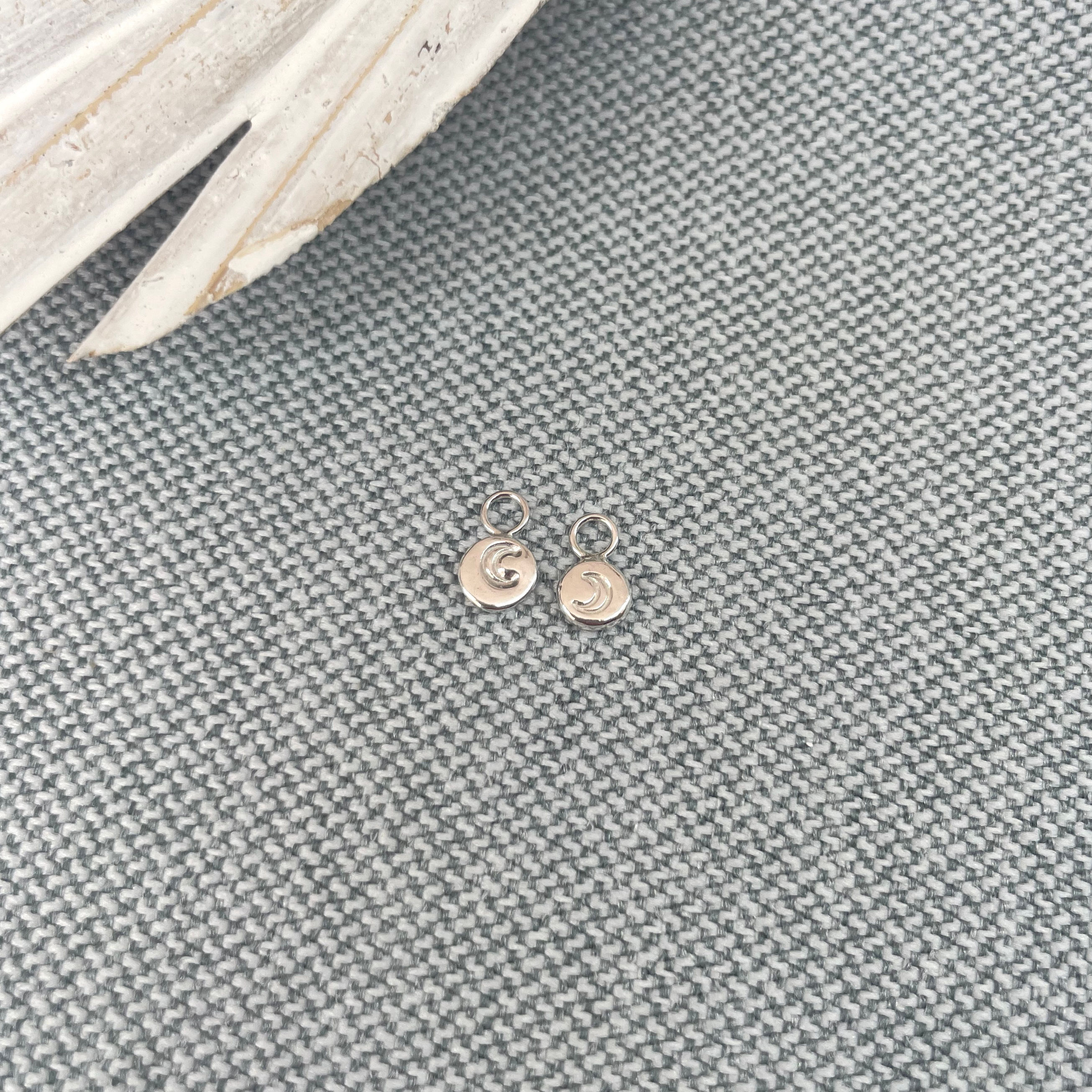 Hoop Charm stamp moon