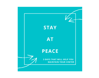 “Stay at Peace” or “Mantén la Calma” workshop.
A 3-days journey where you’ll have access to yoga, meditation, daily reflection and essential oils. It will take about an hour per day, at your own schedule. We want to provide a few tools that can help you to stay at peace in the middle of chaos.
Workshop will be provided in English and Spanish.
