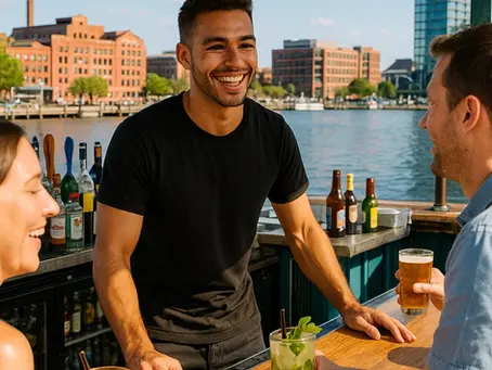How to become a bartender in Maryland; side-hustle; flex-jobs in Baltimore