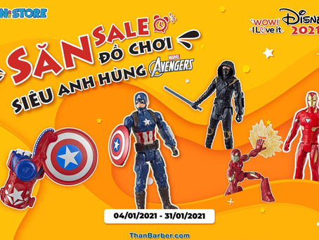 SĂN SIÊU SALE DISNEY CÓ NGAY DÀN SIÊU ANH HÙNG AVENGERS ĐỔ BỘ
"Sức công phá"