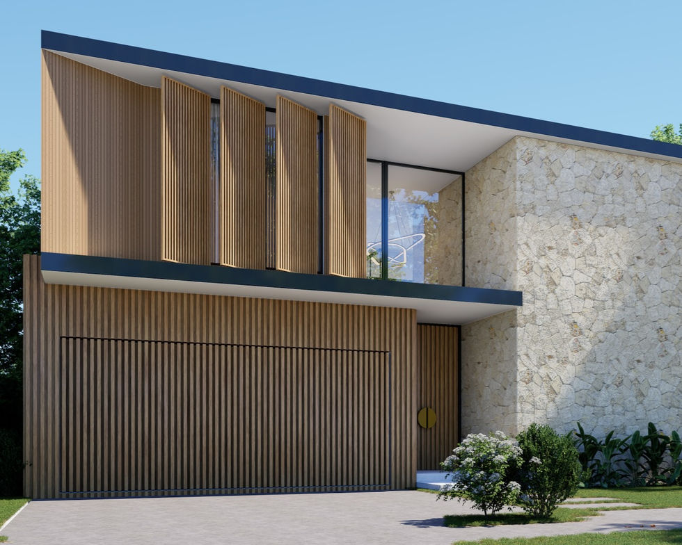 house plan sample front side 3d