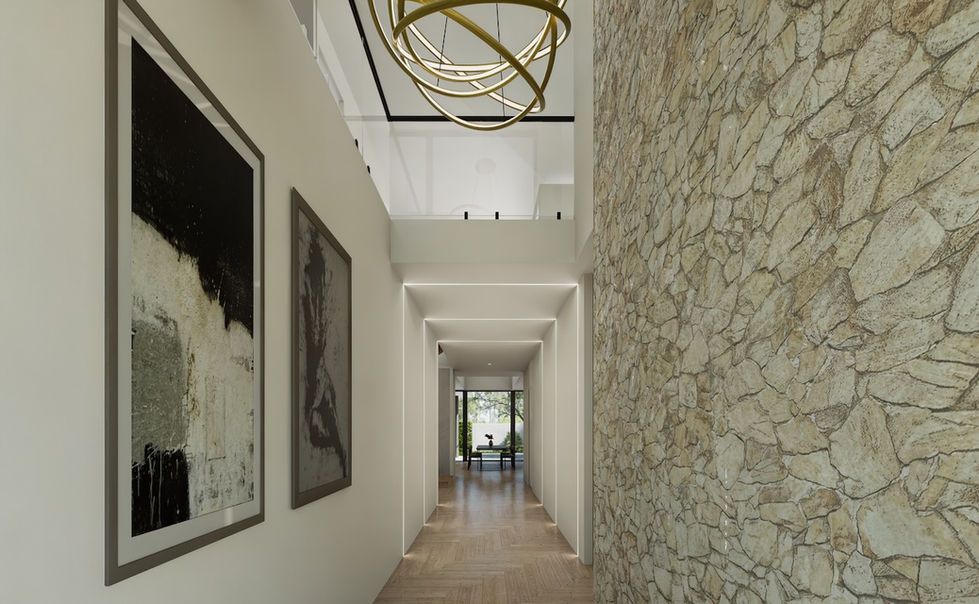 house plan sample foyer 3d