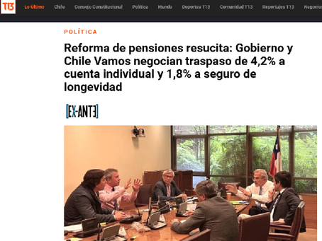 7 sept 23: Gobierno y Chile Vamos negocian traspaso de 4,2% a cuenta individual y 1,8% a seguro