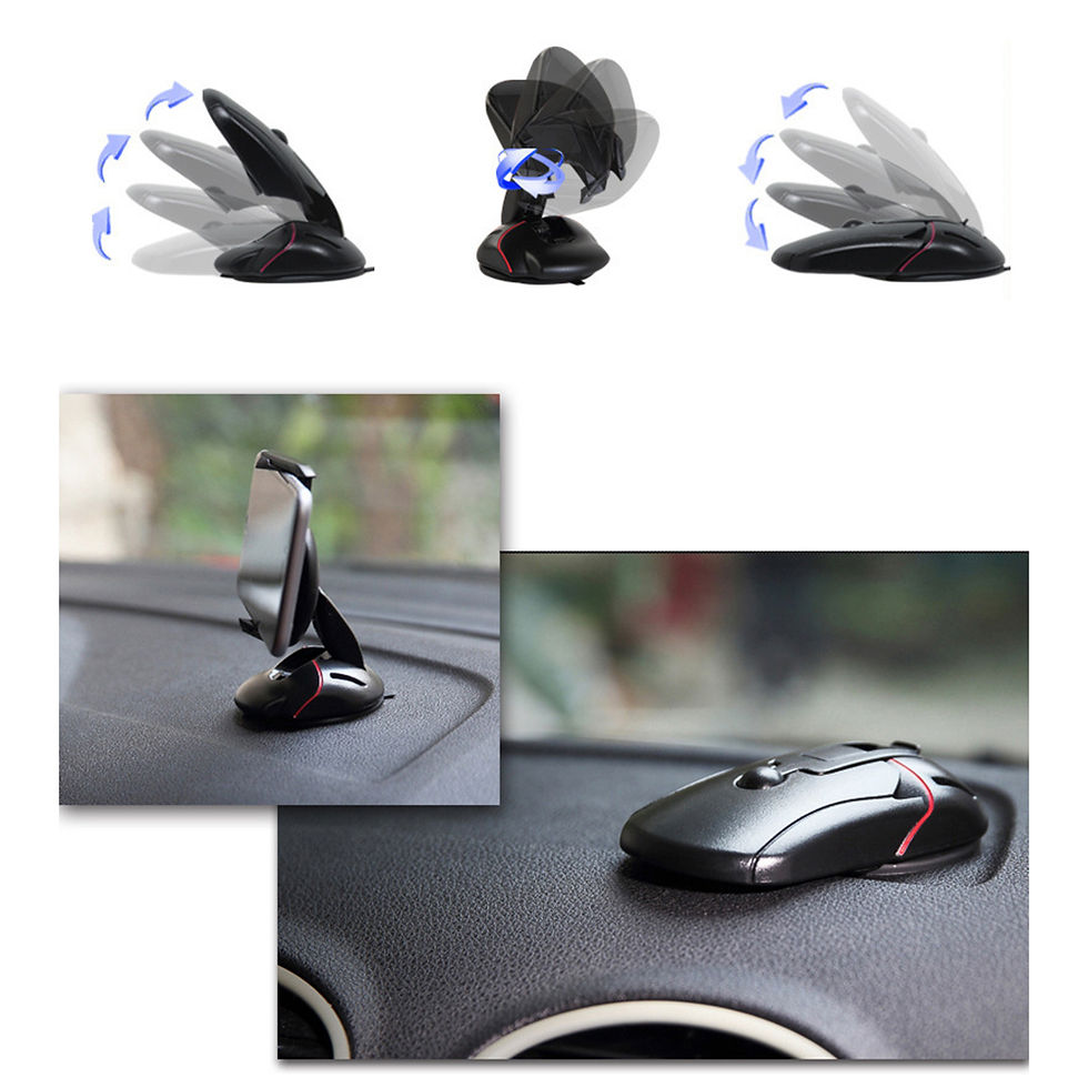 Thumbnail: Universal Magnetic Car Phone Mount with Strong Suction Cup for Dashboard & Winds