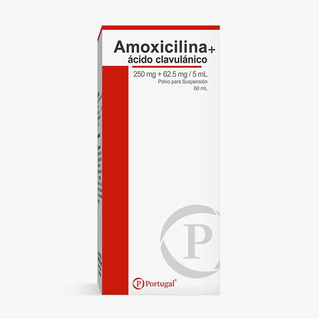 AMOXICILINA+ACIDO CLAVULANICO 250MG+62.5MG_5ML X 60ML PORTUGAL