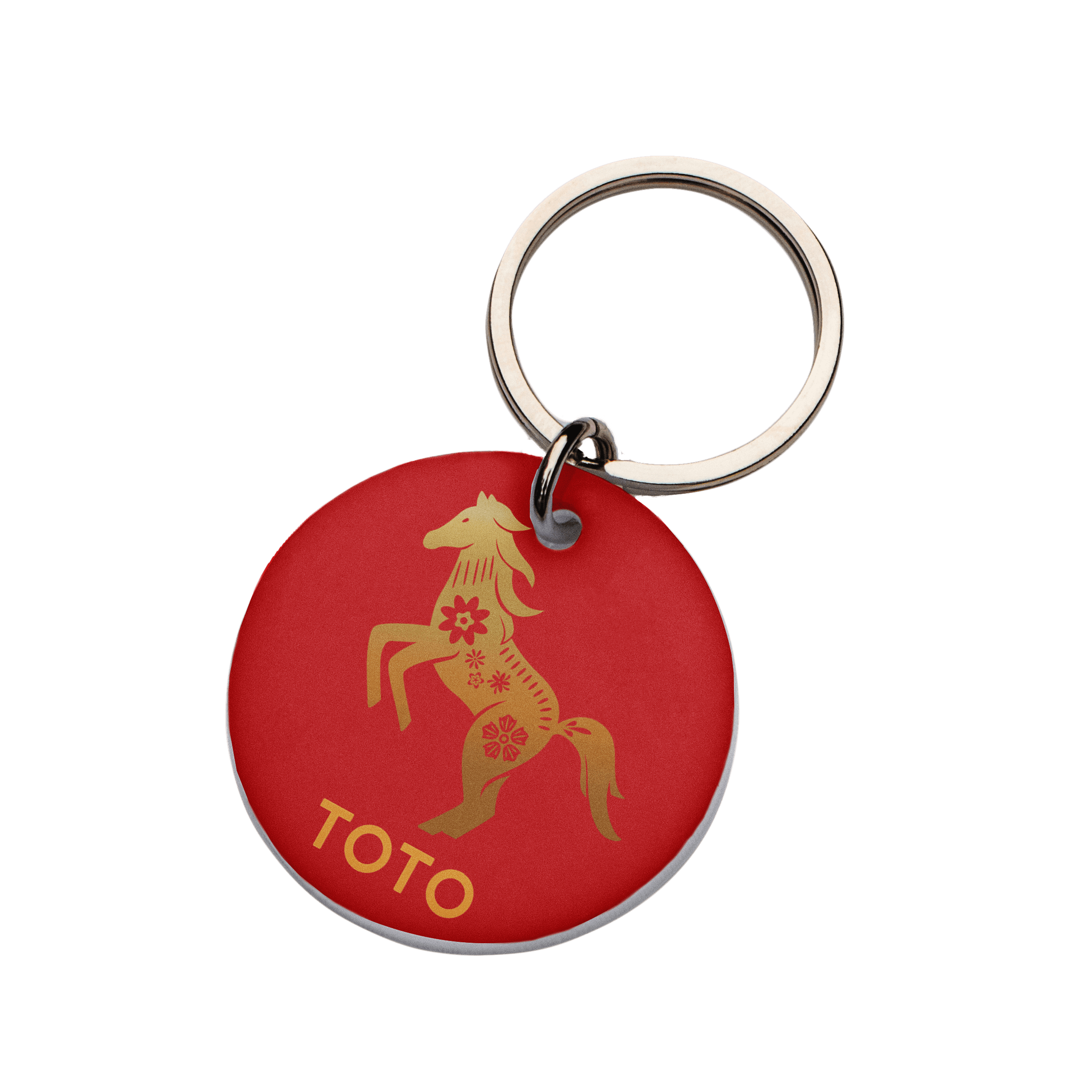 Placa de identificación Caballo Horóscopo Chino para perros y gatos