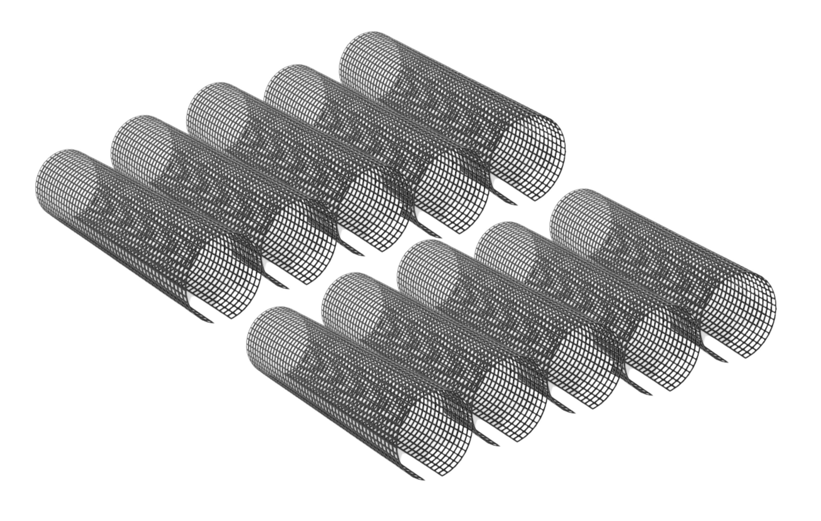 Dachrinnenschutzgitter TN 100 - 1 m -Ø 100 - 125 mm - 10 Stück