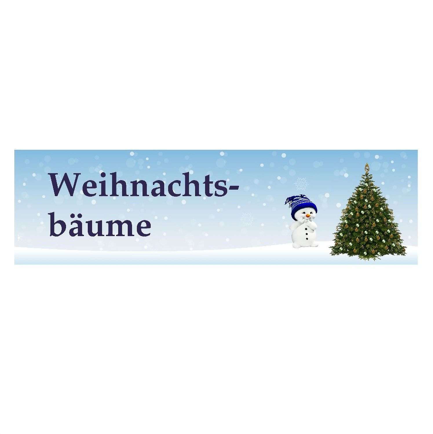 Weihnachtsbaumbanner 