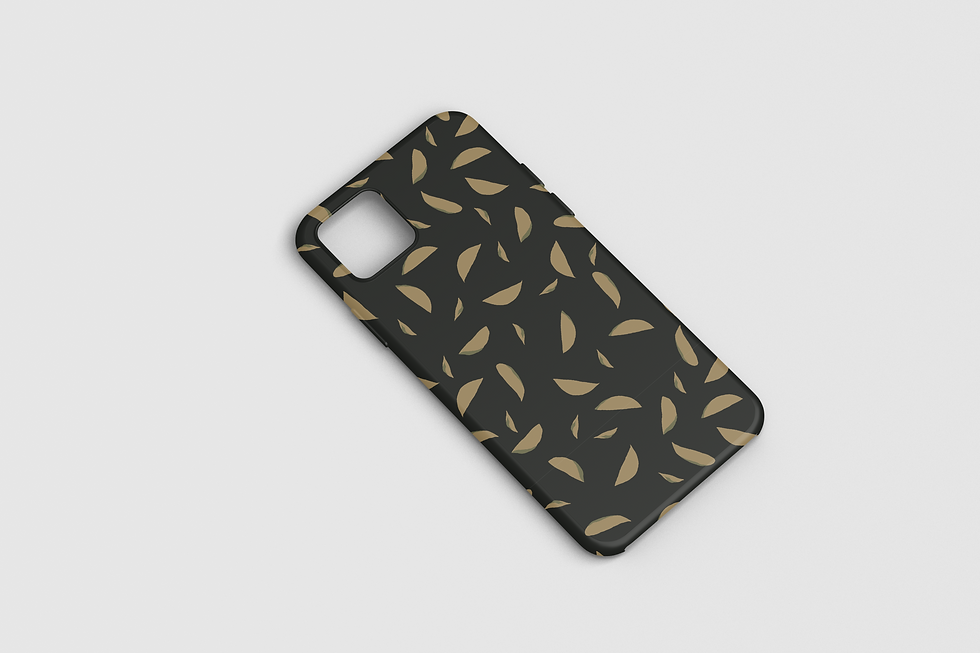 Thumbnail: SCATTERED LEAVES ON BLACK