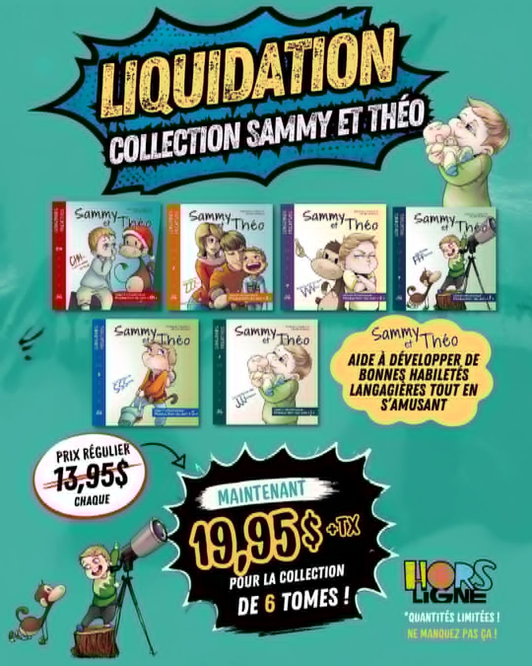Sammy et Théo - 6 livres