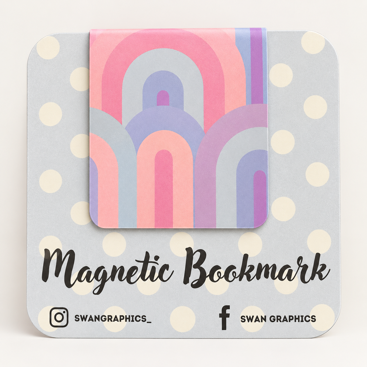 Geometric Arches Magnetic Bookmark product photo