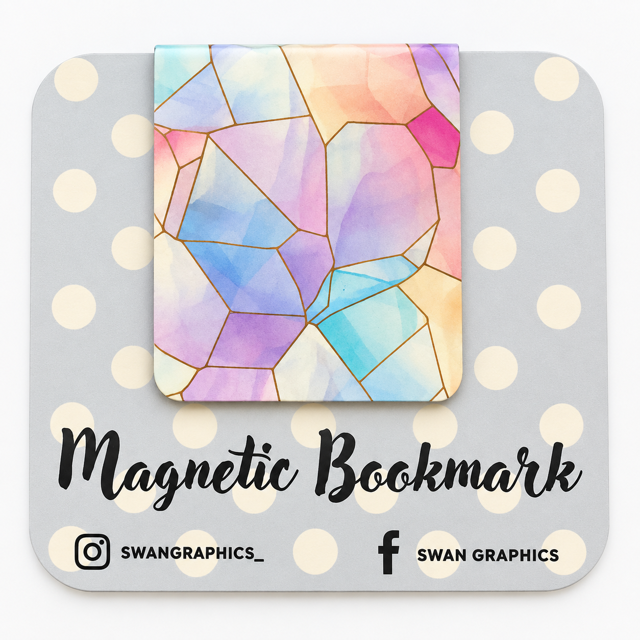Stained Glass Magnetic Bookmark product photo