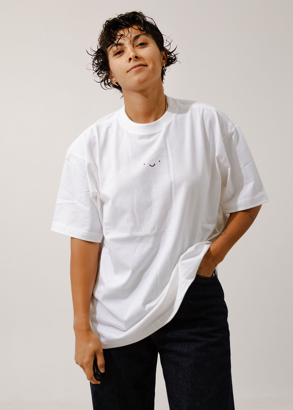 Miniatura: Playera Smiling Energy Blanca
