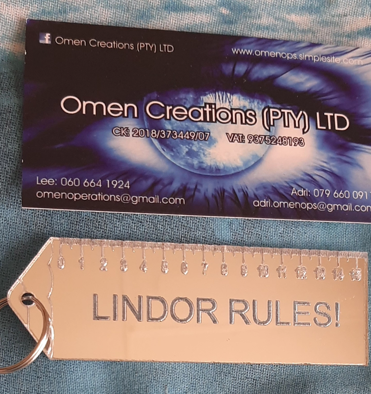 Mirror Silver keyrings 