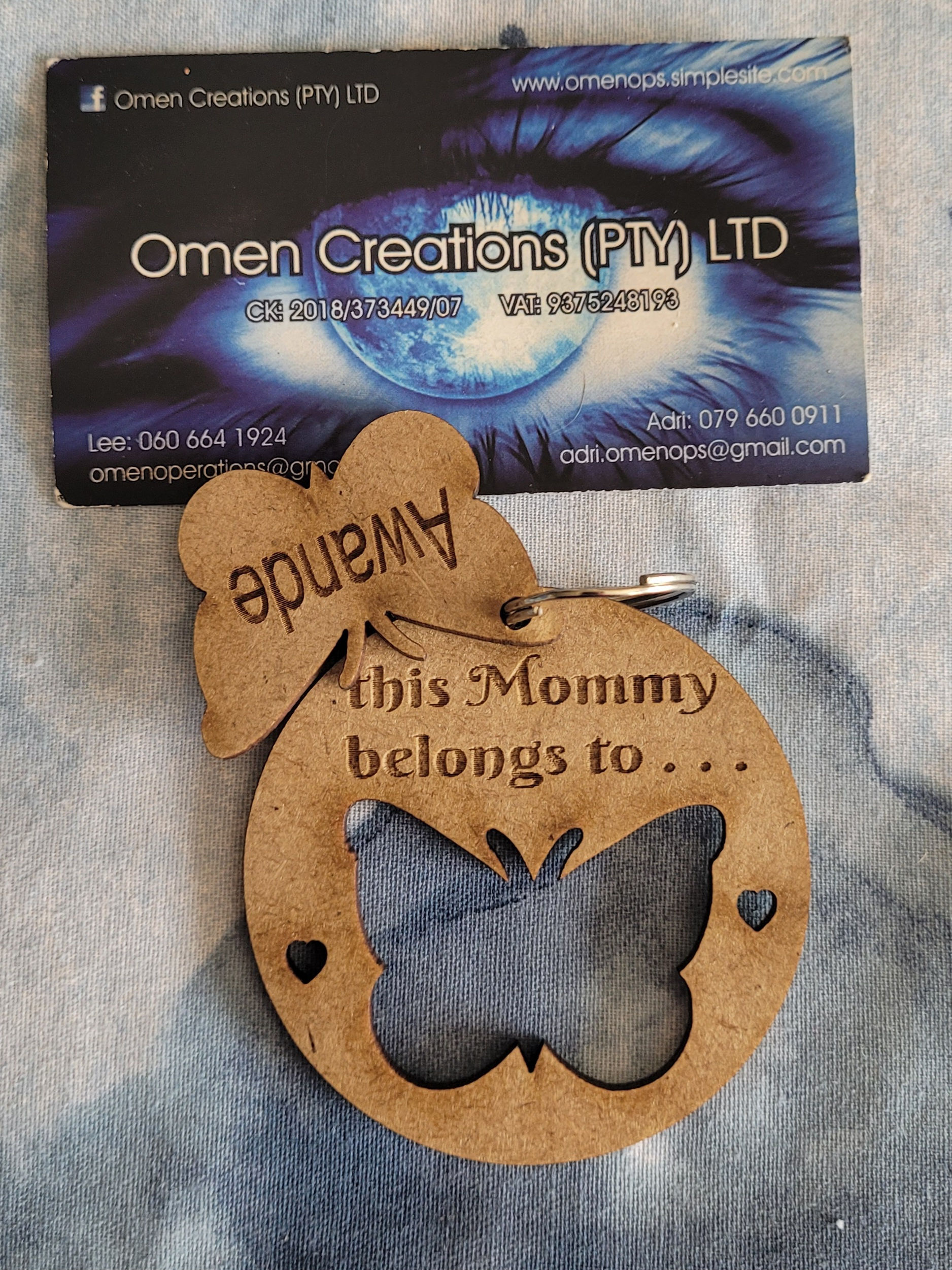 Wooden Keyrings 