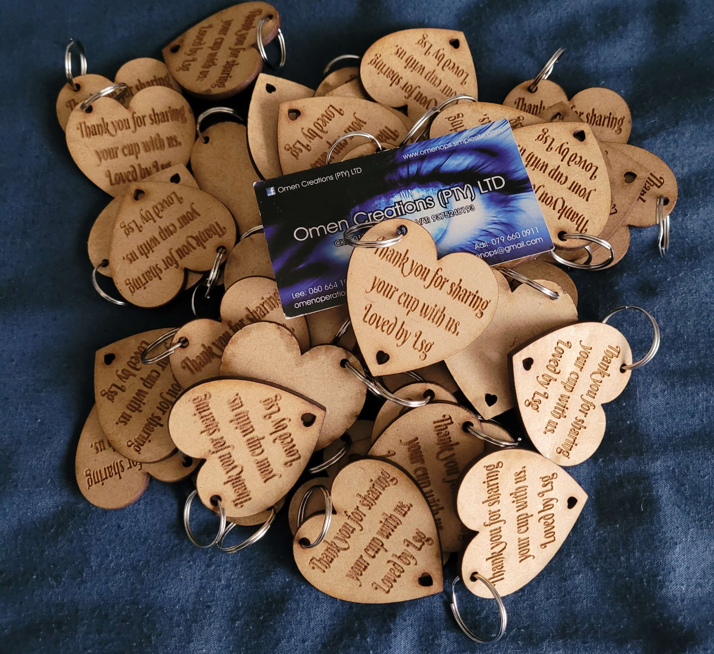 Wooden Keyrings 