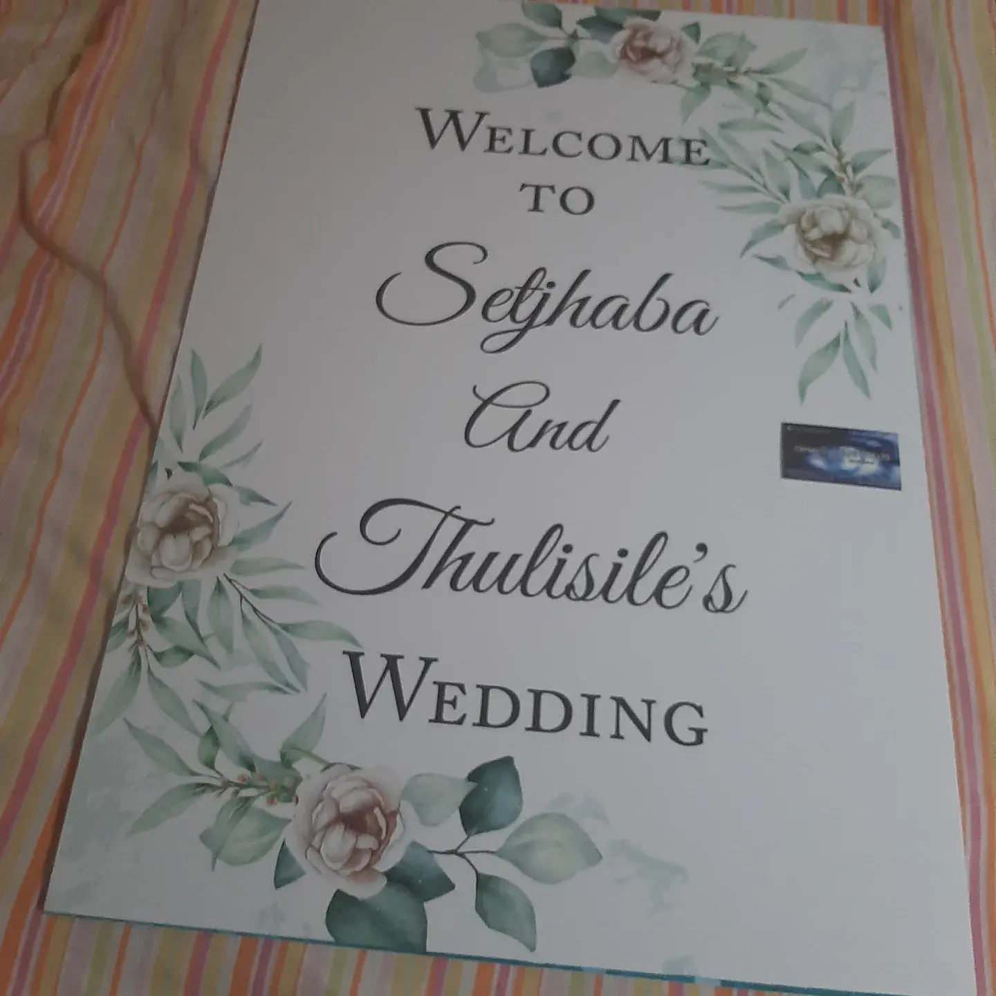 A1 welcome board on correx