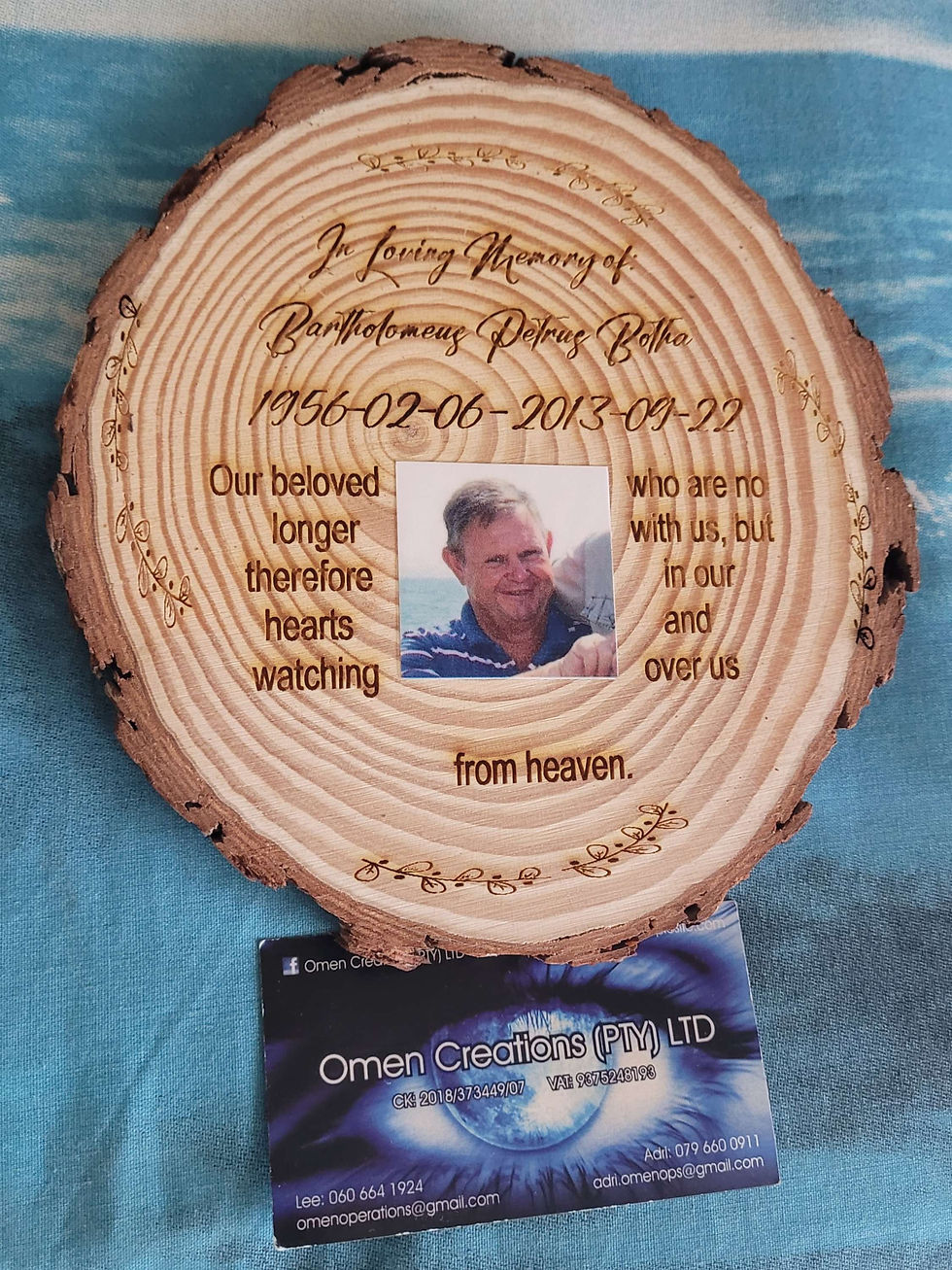 Thumbnail: Rustic in loving memory slice