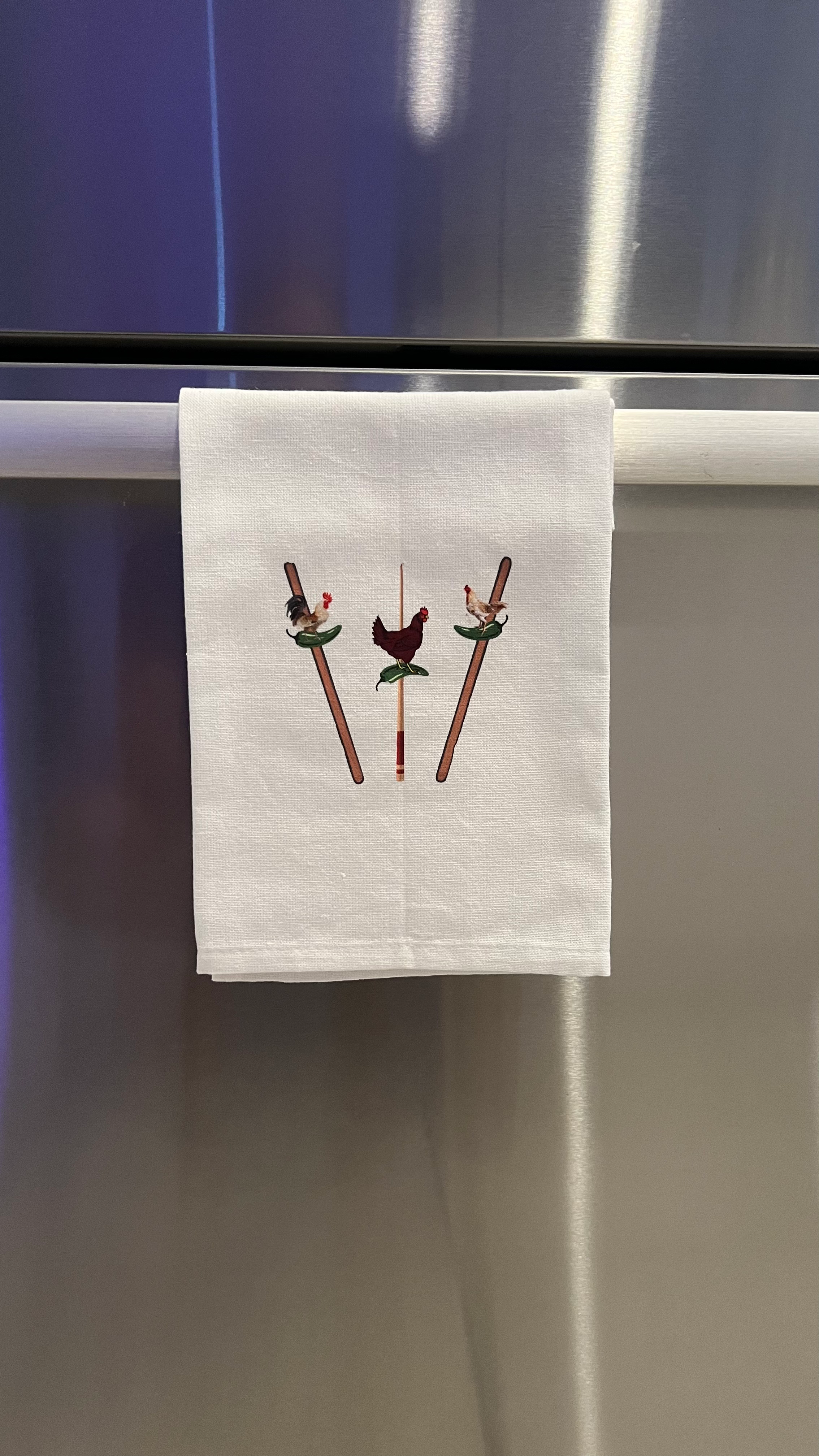Chicken on a Stick Kitchen Tea/Hand Towel