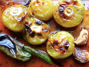 Homemade roasted tomatillo salsa!!!