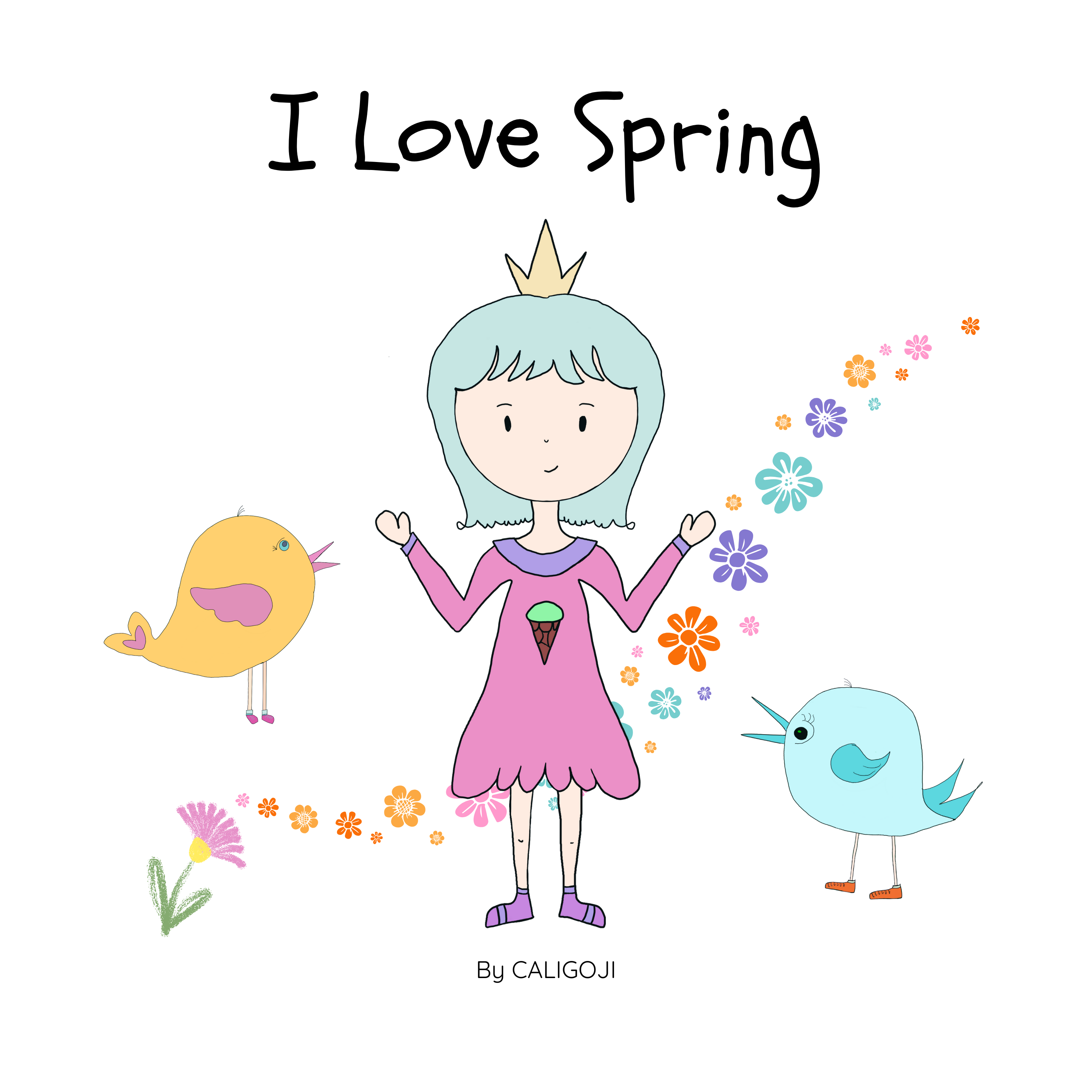 I Love Spring kids book front cover