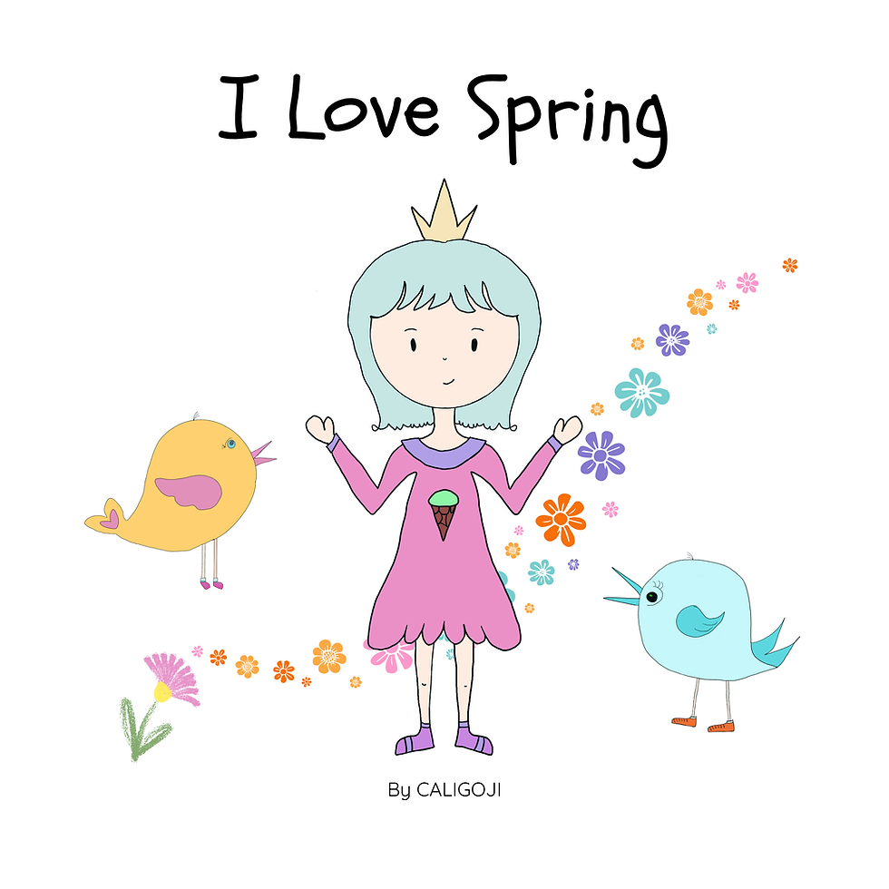 I Love Spring kids book front cover