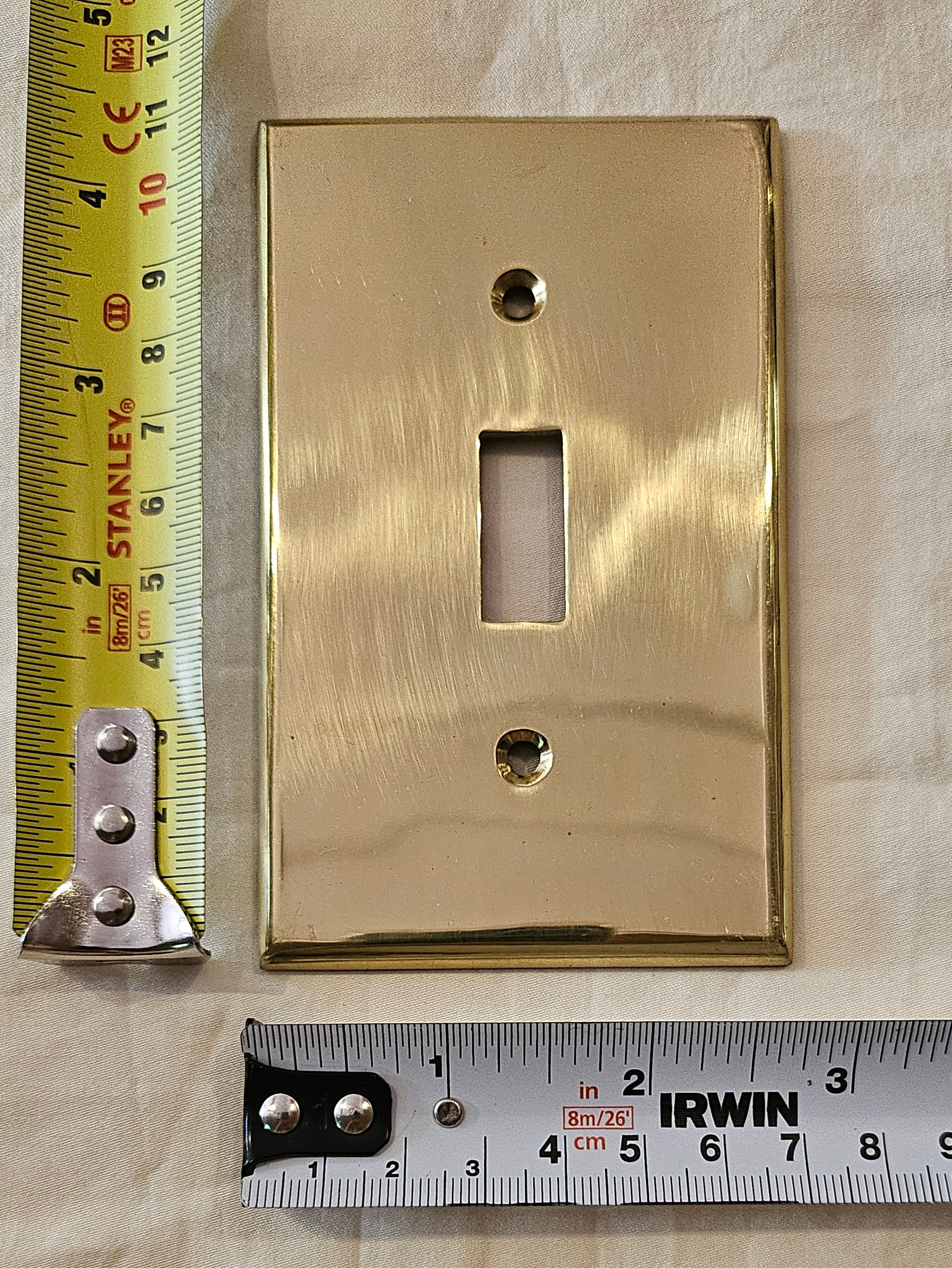 Switch plate (brass or ceramic)