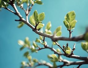 a budding branch in spring