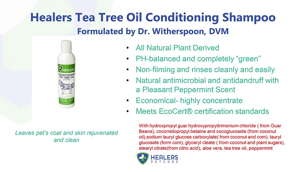 Thumbnail: Healers Tea Tree Oil Conditioning Shampoo for Pets (8oz)