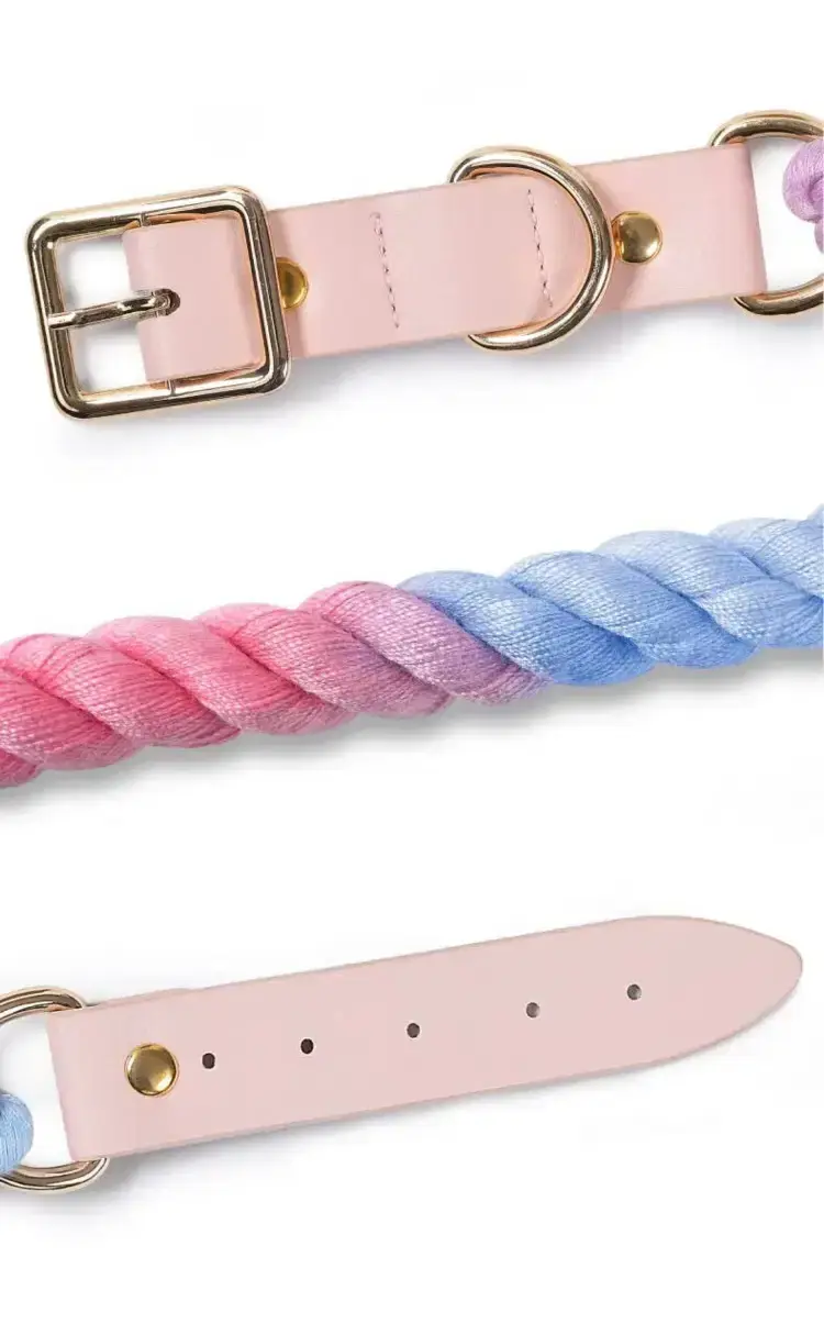 Thumbnail: Luxe Royal Leather Rope Collar