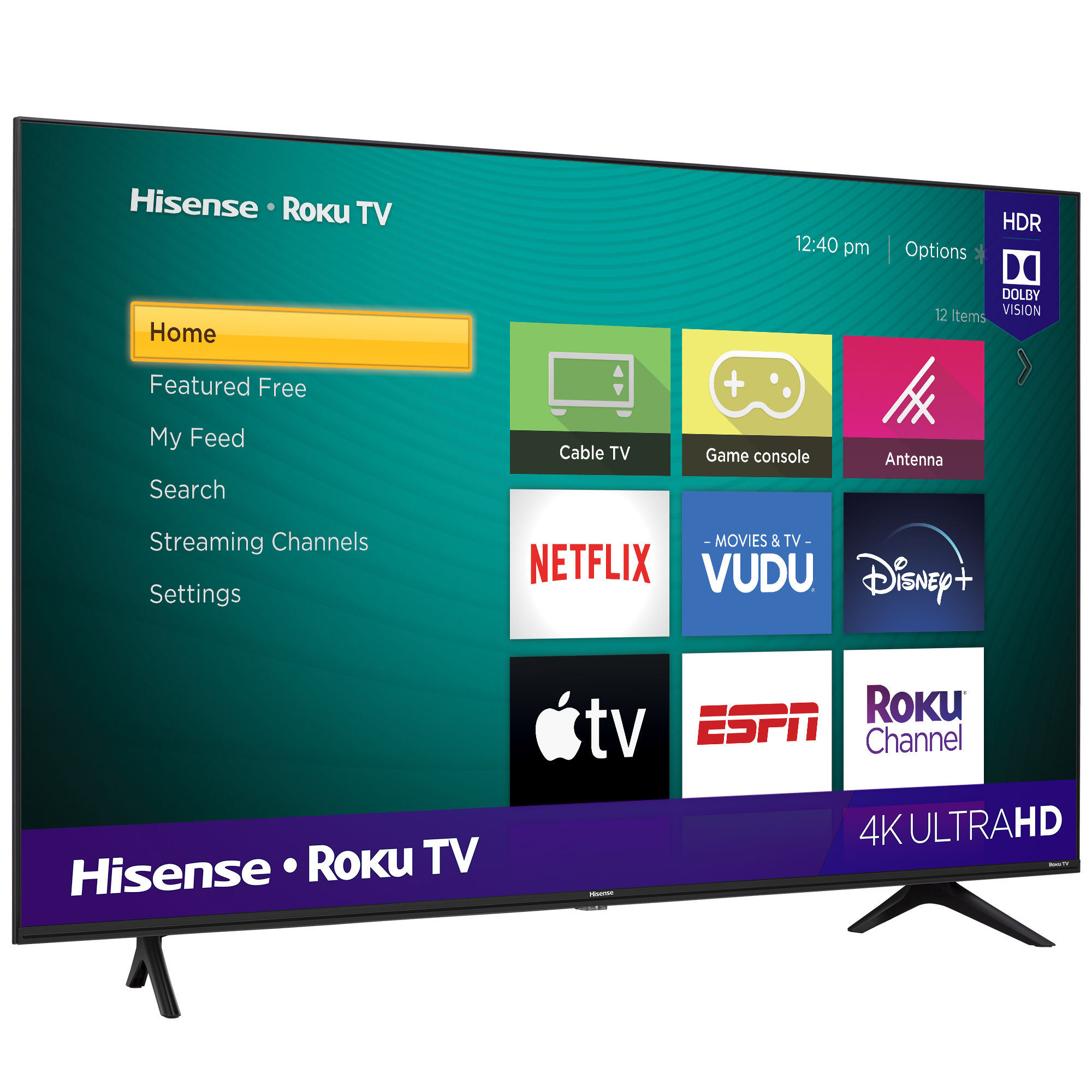 Hisense 58" 4K UHD HDR Roku Smart TV