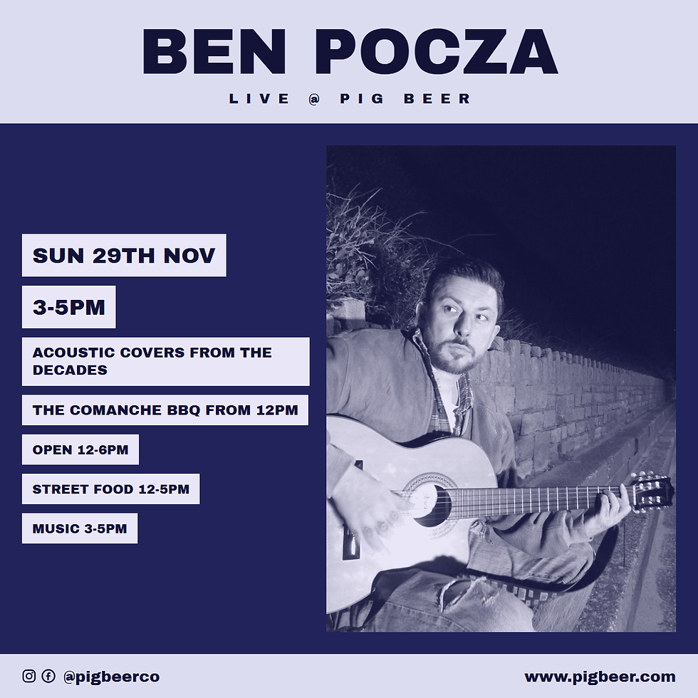 🎵Ben Pocza Live @ PIG BEER