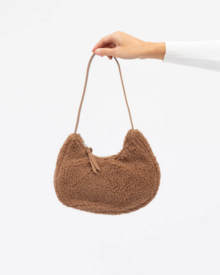 all that glitters tan teddy handbag, global fashion house