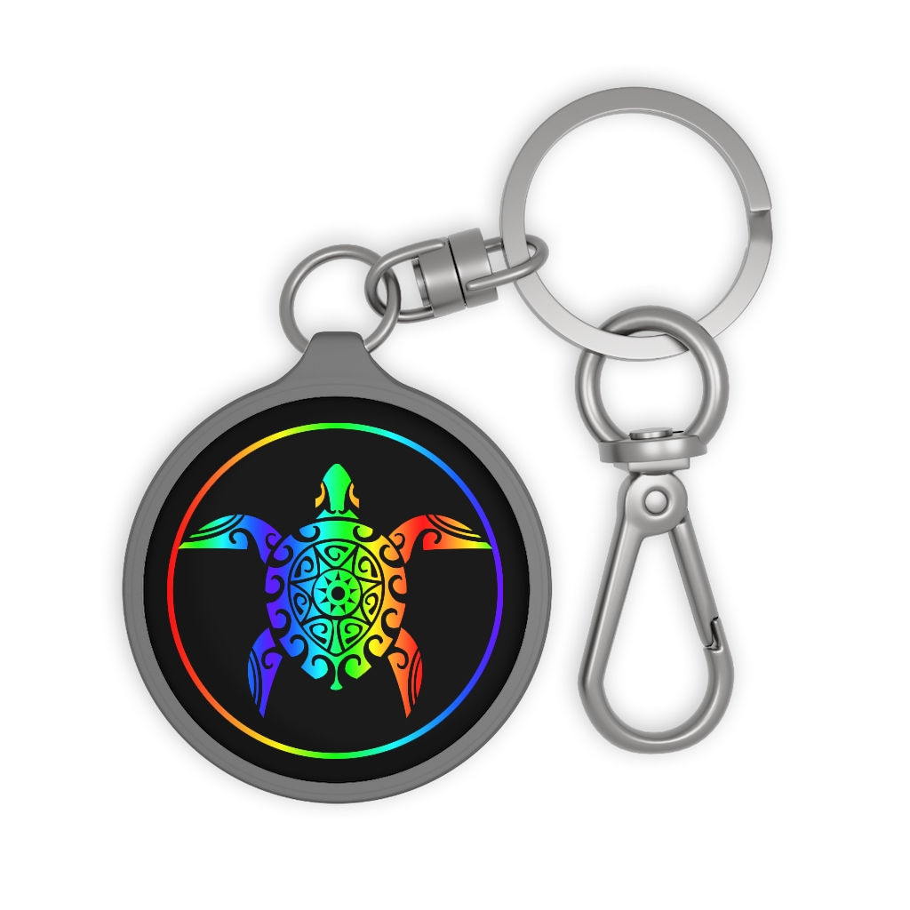 Rainbow Turtle Keyring