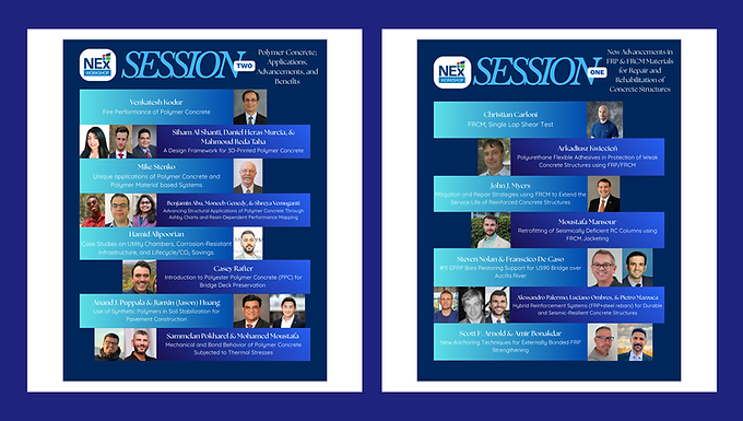 NEx Workshop to Spotlight Global Innovation in FRP, FRCM, and Polymer Concrete at the ACI Fall 2025 Convention