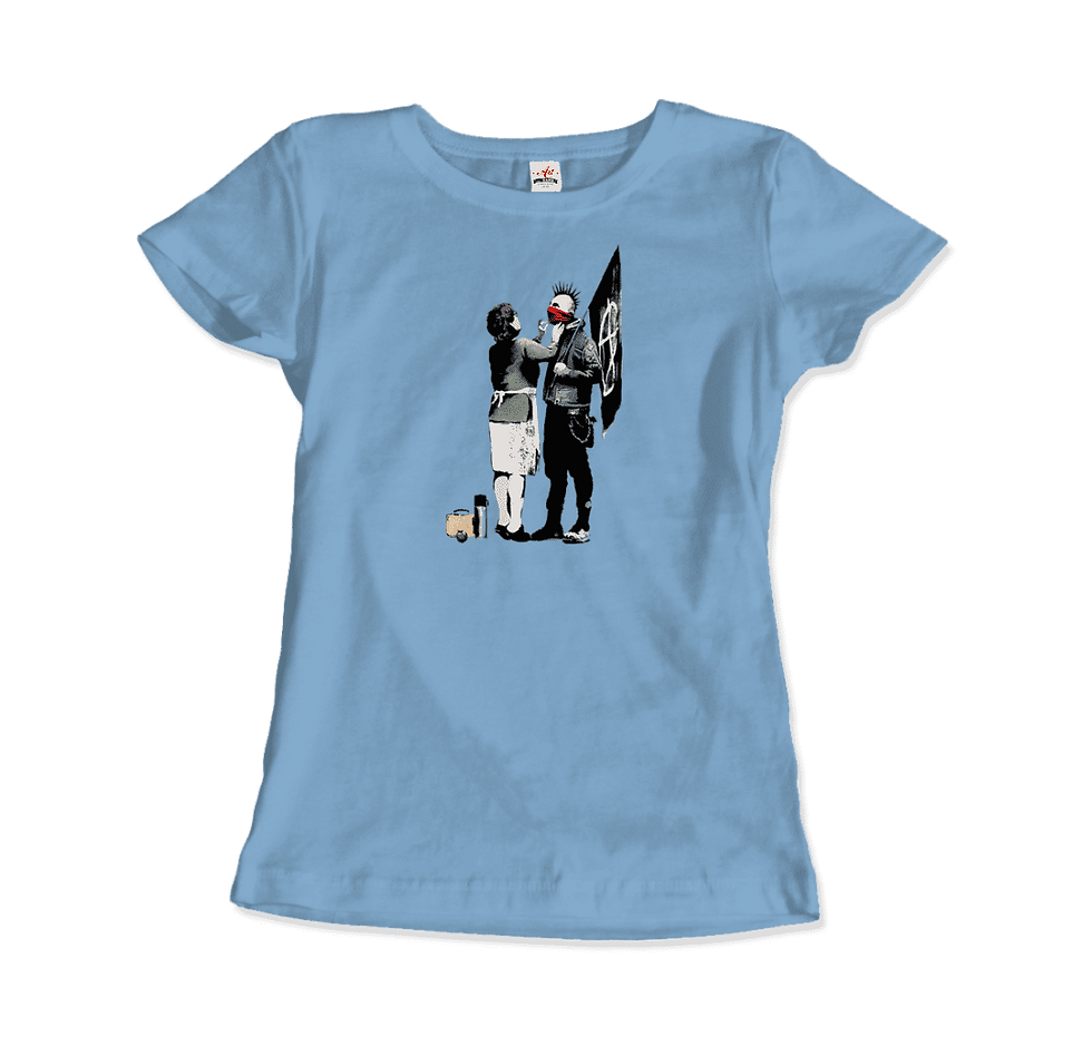 Thumbnail: Banksy Anarchist Punk and His Mother Artwork T-Shirt