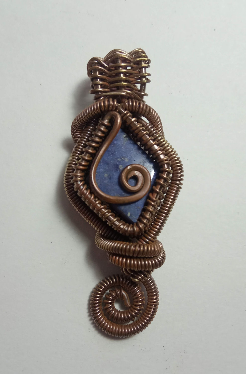 Miniatura: Dije de Mineral Azurita Original