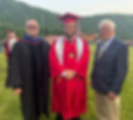 Bucktail graduate Martin Lewis is congratulated by Dr. Francis Redmon and KCF Board President Wayne Allison on receiving the Jack Hetrick Scholarship for $20,000