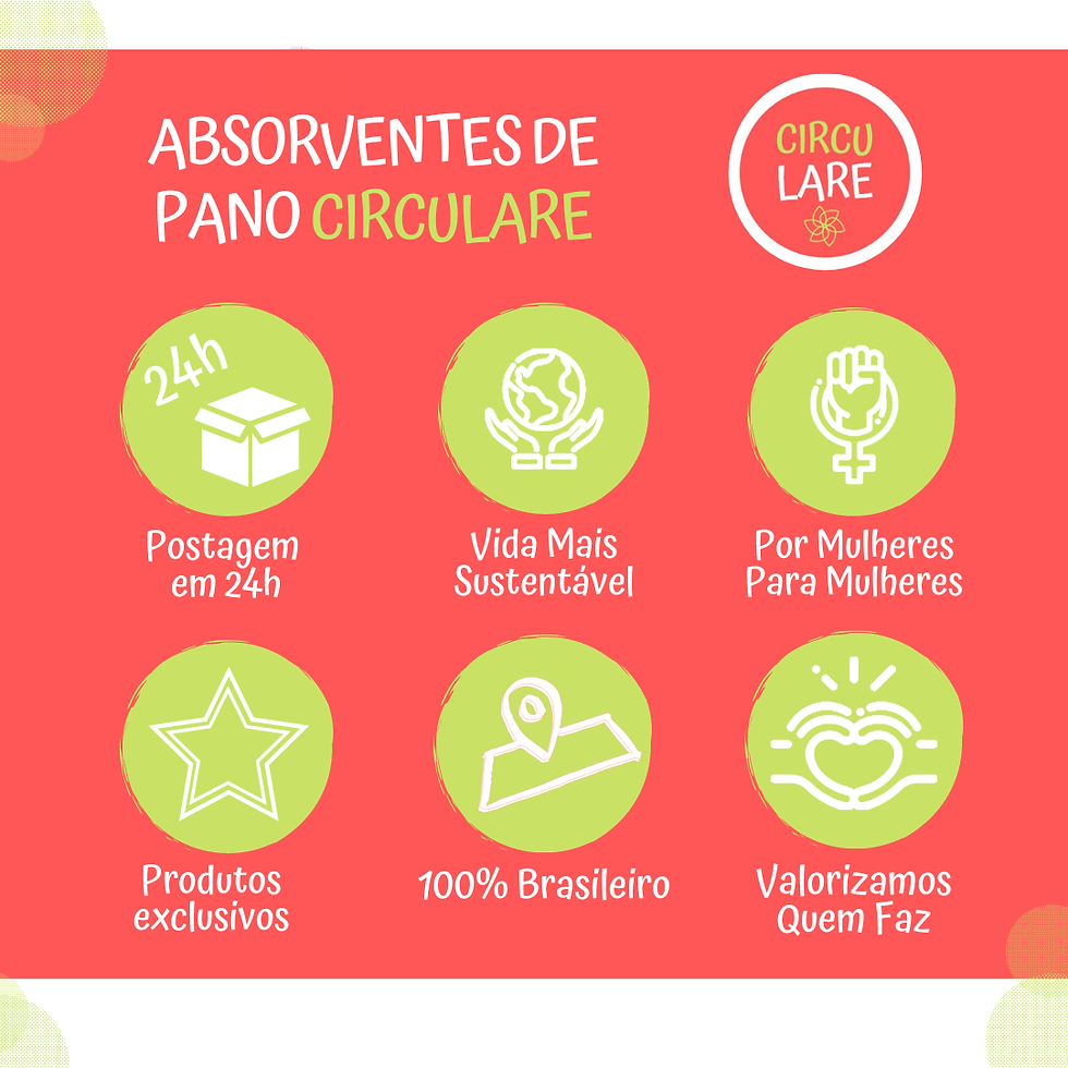 Miniatura: Kit Absorvente de pano Ecológico Normal Moderado 8 Un