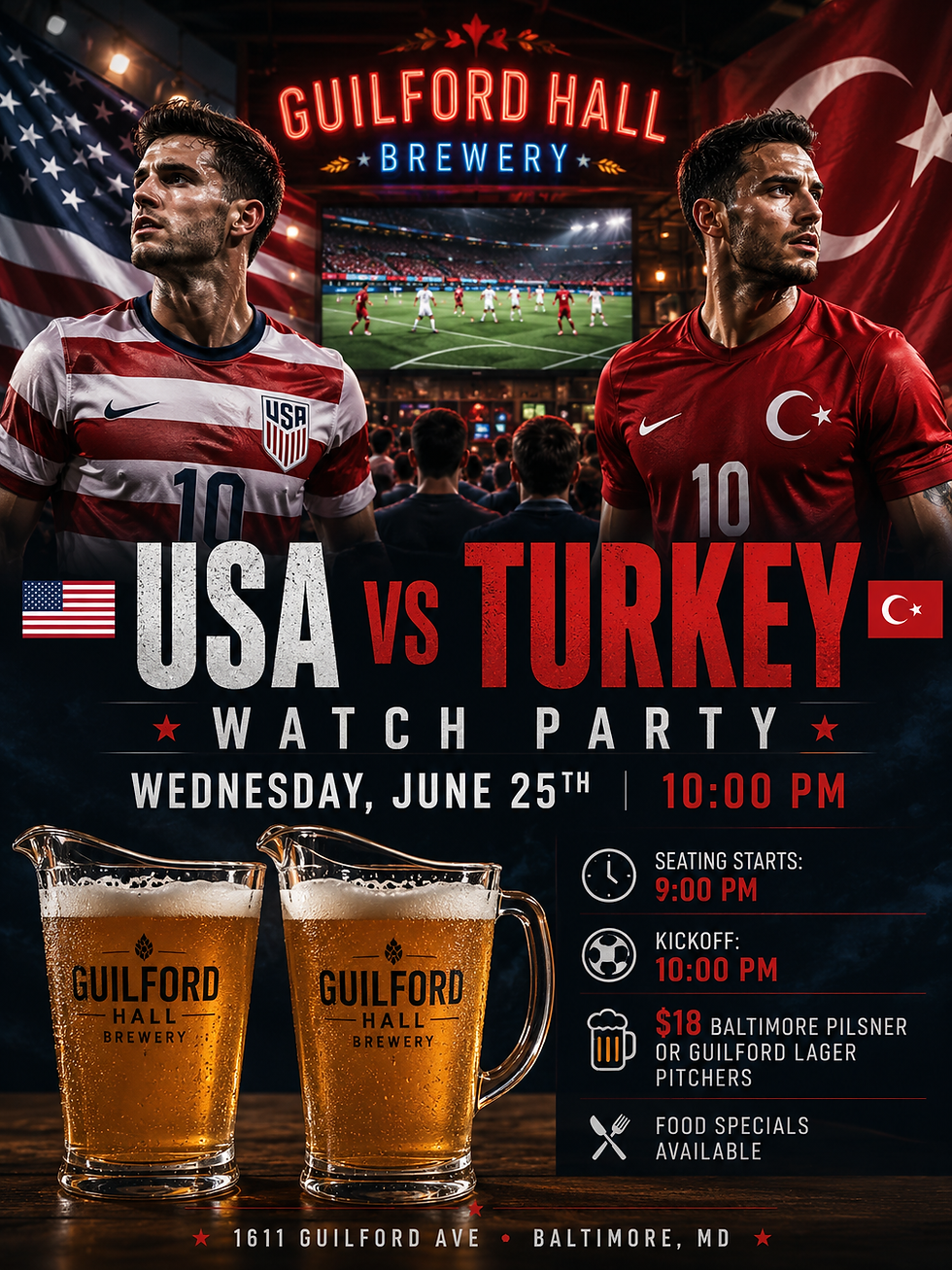 USA vs Turkey Watch Party