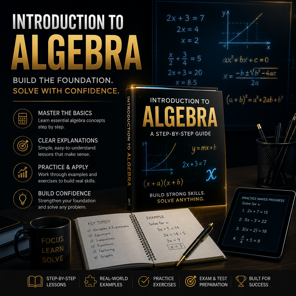 Introduction to Algebra: A Step-by-Step Guide for Beginners