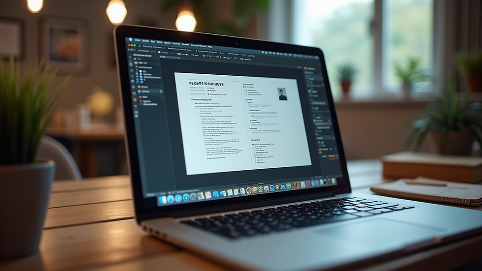 Crafting a Standout Resume Online